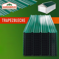 ARON trapézlemez készlet, 14 darabos, 110×46 cm, zöld