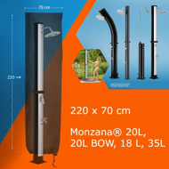 COVER szolárzuhany burkolat, 220x70cm, fekete