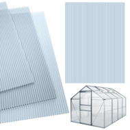 MARK cellás polikarbonát lemez, 4mm, 60,5x121x0,4cm, 14 db, átlátszó
