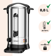 COZY borfőző/tea, 8,8l, ezüst