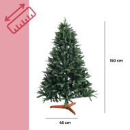 FROST műkarácsonyfa, 150cm, zöld