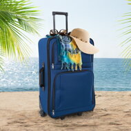 TRAVEL utazóbőrönd készlet, 5 darabos, éjféli kék