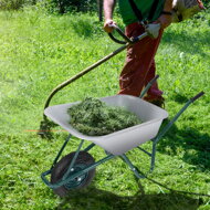 GREEN BARRY horganyzott talicska, max. kapacitás 100l/250kg, ezüst/fekete