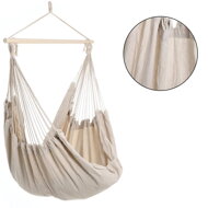 BOHO függőszék párnával, Ø61cm, bézs