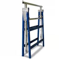 DANNY teleszkópos állvány, 2 darabos készlet, max. 200kg, 69x57x81-130cm, ezüst/kék