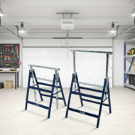 DANNY teleszkópos állvány, 2 darabos készlet, max. 200kg, 69x57x81-130cm, ezüst/kék