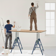 DANNY teleszkópos állvány, 2 darabos készlet, max. 200kg, 69x57x81-130cm, ezüst/kék