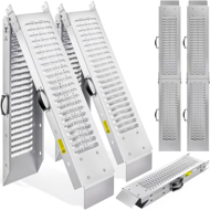 DRIVE Autós felhajtó rámpa, felhajtható, 2 darabos készlet, max 400 kg, 160cm, ezüst