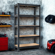 HEAVY nagy teherbírású polc, max 875kg, 90x40x180cm, fekete