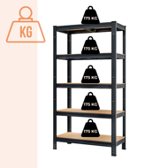 HEAVY nagy teherbírású polc, max 875kg, 90x40x180cm, fekete