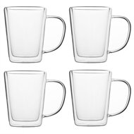 TEA teáskanna szűrővel, átlátszó, ezüst