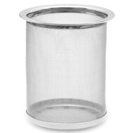 TEA teáskanna szűrővel, átlátszó, ezüst