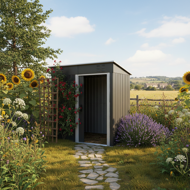 Kerti szerszámtároló ház M, 162x86x181 cm, antracit