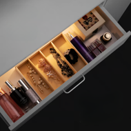 JOCELYN fésülködőasztal világítással, 140×90×40cm, fehér