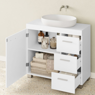 IVY mosdó alatti szekrény, 30x70x64 cm, fehér
