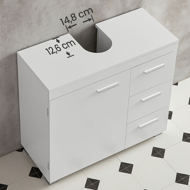 IVY mosdó alatti szekrény, 30x70x64 cm, fehér