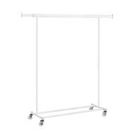 INEZ ruhatartó állvány kerekekkel, max. 90kg, 83,5x45x160cm, fehér