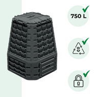 EVOGREEN VARIO komposztáló, 750 l, fekete