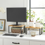 CEZAR bambusz rendszerező szett, 2 db, barna/fekete 