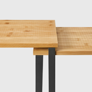 CEZAR bambusz rendszerező szett, 2 db, barna/fekete 