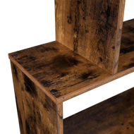 PRESTON könyvespolc, 70x24x190,5cm, barna színben