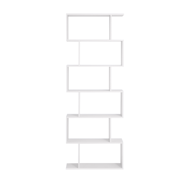 PRESTON könyvespolc, 70x24x190,5cm, fehér