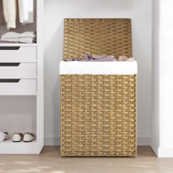 AVA műrattan ruháskosár, 90l, természetes barna