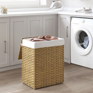 AVA műrattan ruháskosár, 90l, természetes barna