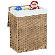 AVA műrattan ruháskosár, 90l, természetes barna