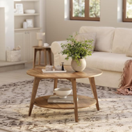 NORDIC dohányzóasztal, 80×45cm, barna