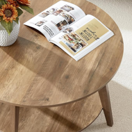 NORDIC dohányzóasztal, 80×45cm, barna