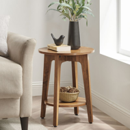 NORDIC dohányzóasztal, 40×50cm, barna