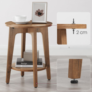 NORDIC dohányzóasztal, 40×50cm, barna