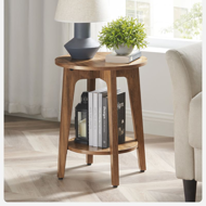 NORDIC dohányzóasztal, 40×50cm, barna