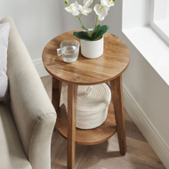 NORDIC dohányzóasztal, 40×50cm, barna