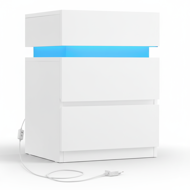 DAVY éjjeliszekrény világítással, 40x35x55cm, fehér