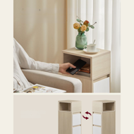 ROBIN éjjeliszekrény, 30x25x65cm, fehér/bézs