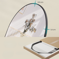 UMBRA ívelt tükör, 160x50 cm, fekete