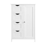 PAULA fürdőszobai szekrény 4 fiókkal és polccal, 55x30x81cm, fehér