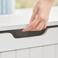 Tárolópad GRETA, 76x48x40 cm, fehér