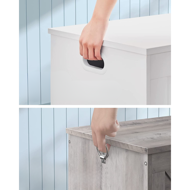 Tárolópad GRETA, 76x48x40 cm, fehér