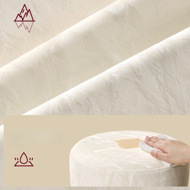 AURA állítható magasságú sminkszék fésülködőasztalhoz, Ø35cm, krémszínű