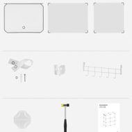 KIMBERLY cipőtároló, 10 rekesz, fehér/átlátszó