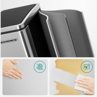 SORT hulladékgyűjtő tartály 30l (2×15l), ezüst/fekete