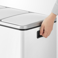 SORT szelektív hulladékgyűjtő, 54l (3x18l) + hulladékgyűjtő zsákok, fehér