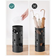 ANABEL fém esernyőtartó,  fekete