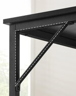 Irodai asztal fekete 50 x 100 cm