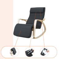 SWING hintaszék, teherbírás 150kg, 67x115x91cm, antracit