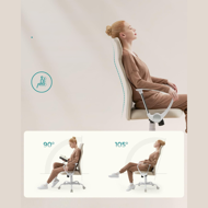 DINA irodai szék, max. 120 kg, bézs/fehér