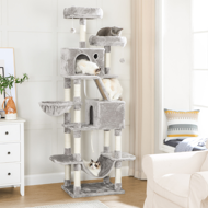 PANTHER macskafa, 60x50x206cm, szürke